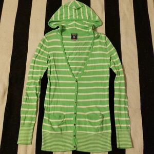 PINK long hooded cardigan